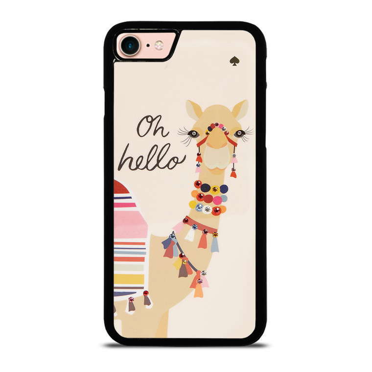 KATE SPADE CAMEL OH HELLO iPhone 8 Case