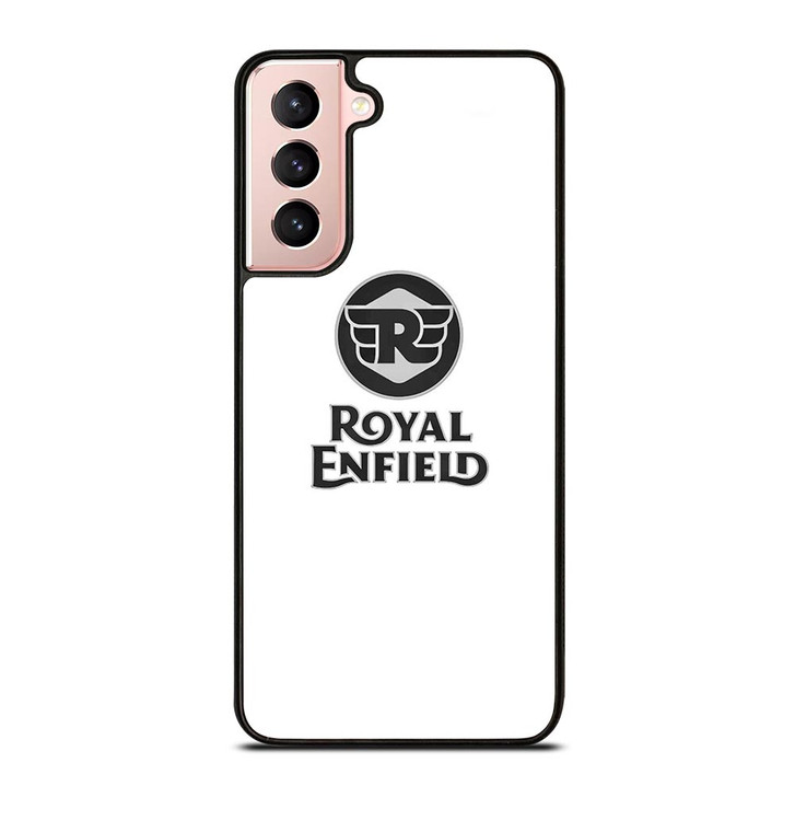 ROYAL ENFIELD WHITE LOGO Samsung Galaxy S21 Case