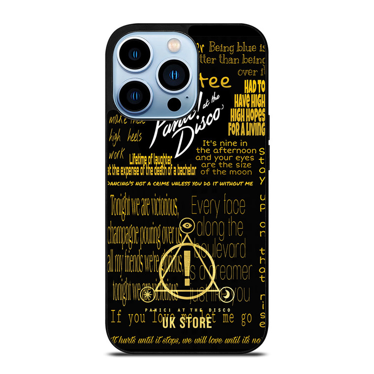 PANIC AT THE DISCO LOGO GOLD iPhone 13 Pro Max Case PANIC AT THE DISCO LOGO GOLD iPhone 13 Pro Max Case