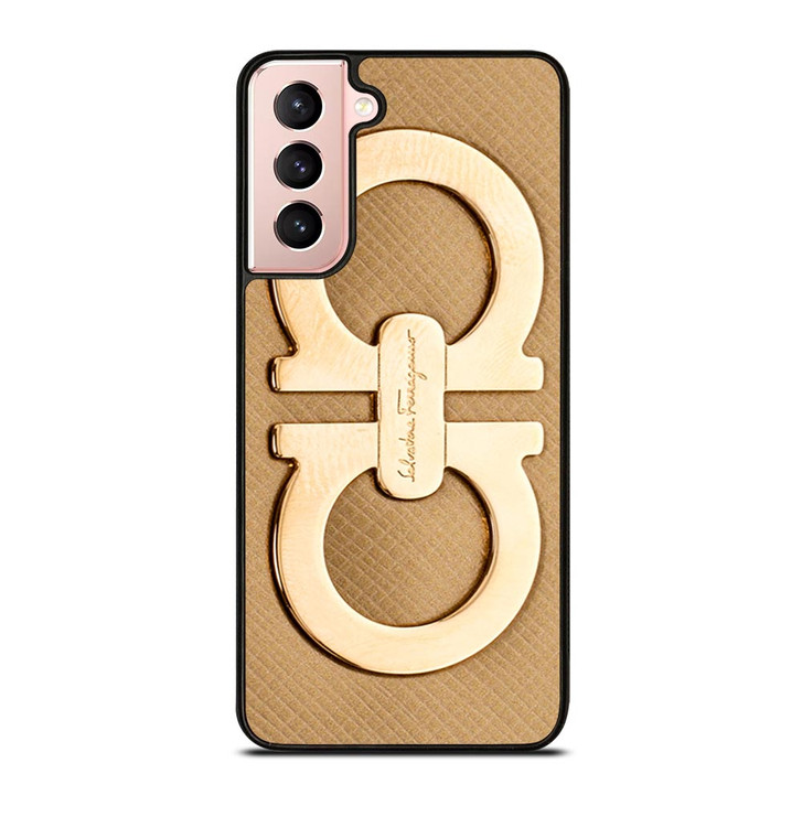 SALVATORE FERRAGAMO GOLD LOGO Samsung Galaxy S21 Case