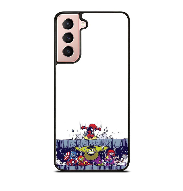 SPIDERMAN VS ALL MARVEL HEROES KAWAII Samsung Galaxy S21 Case