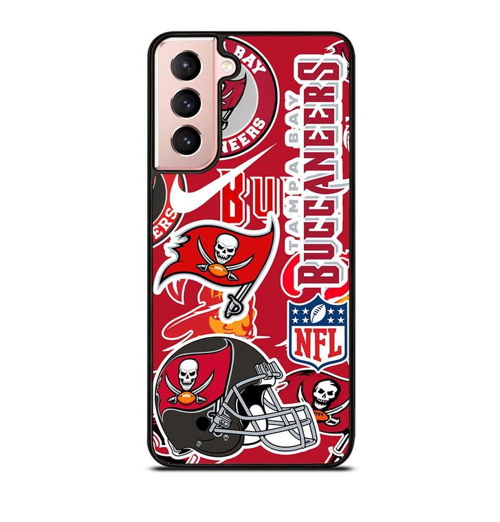 TAMPA BAY BUCCANEERS NFL STICKER BOMB Samsung Galaxy S21 Case