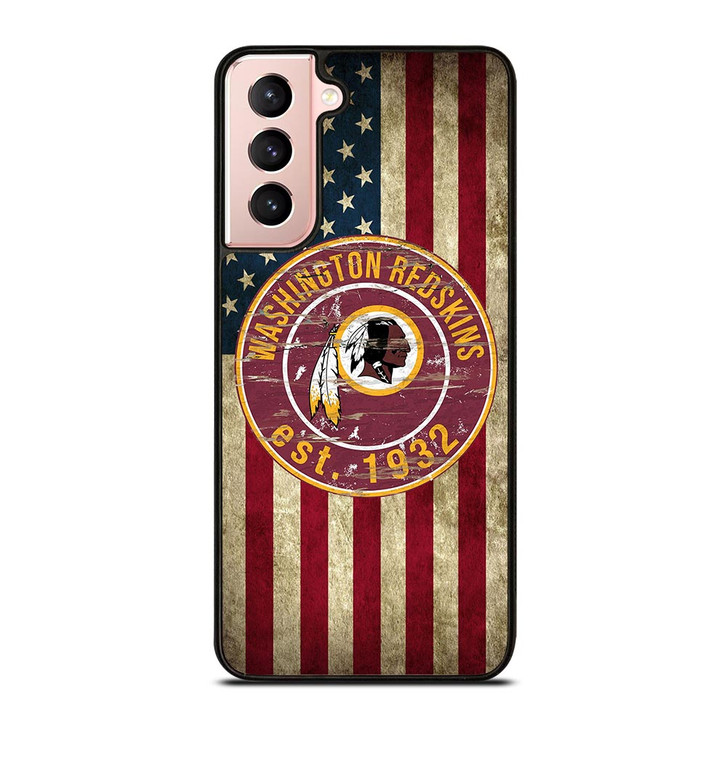 WASHINGTON REDSKINS AMERICAN FLAG Samsung Galaxy S21 Case