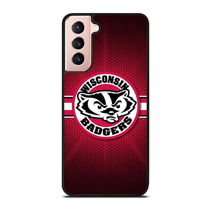 WISCONSIN BADGER METAL LOGO Samsung Galaxy S21 Case