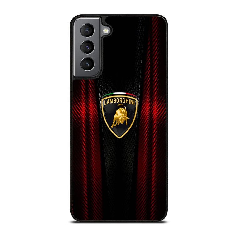 LAMBORGHINI RED CARBON Samsung Galaxy S21 Plus Case