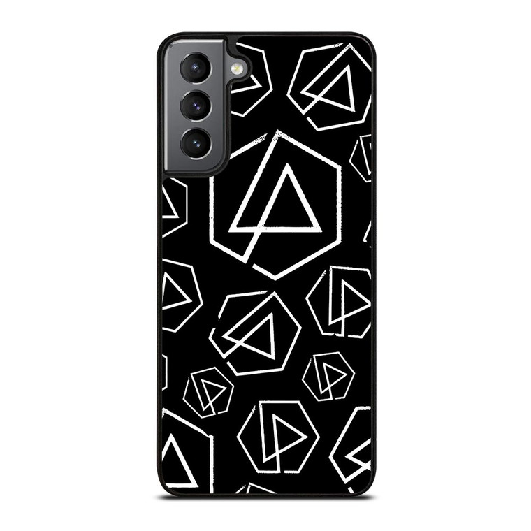 LINKIN PARK ROCK BAND LOGO PATTERN Samsung Galaxy S21 Plus Case