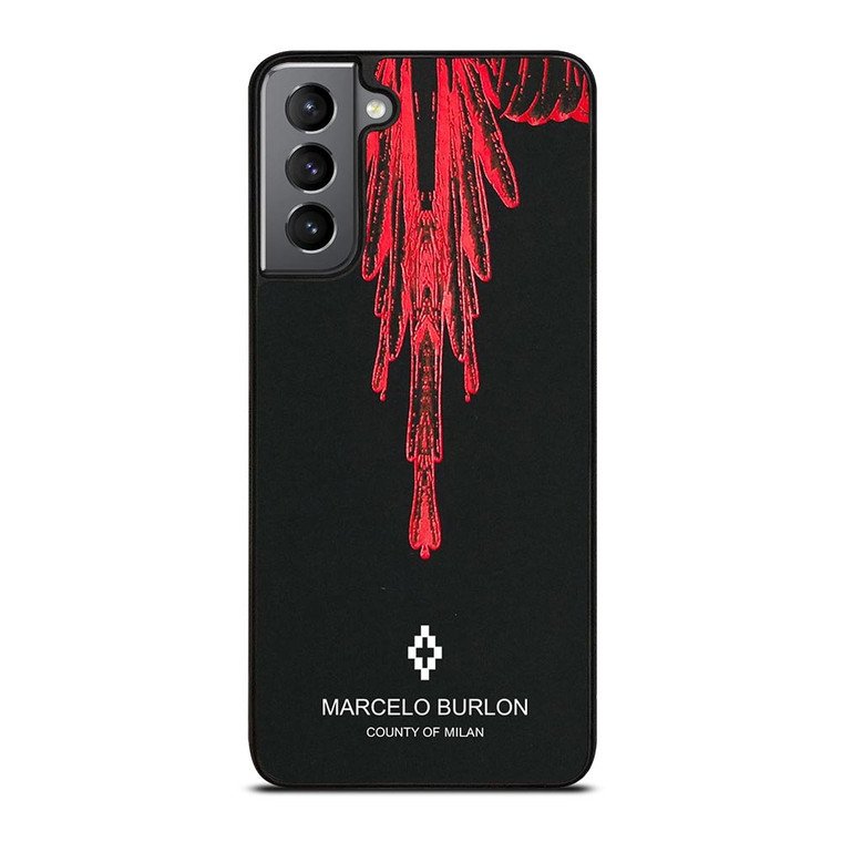 MARCELO BURLON RED Samsung Galaxy S21 Plus Case