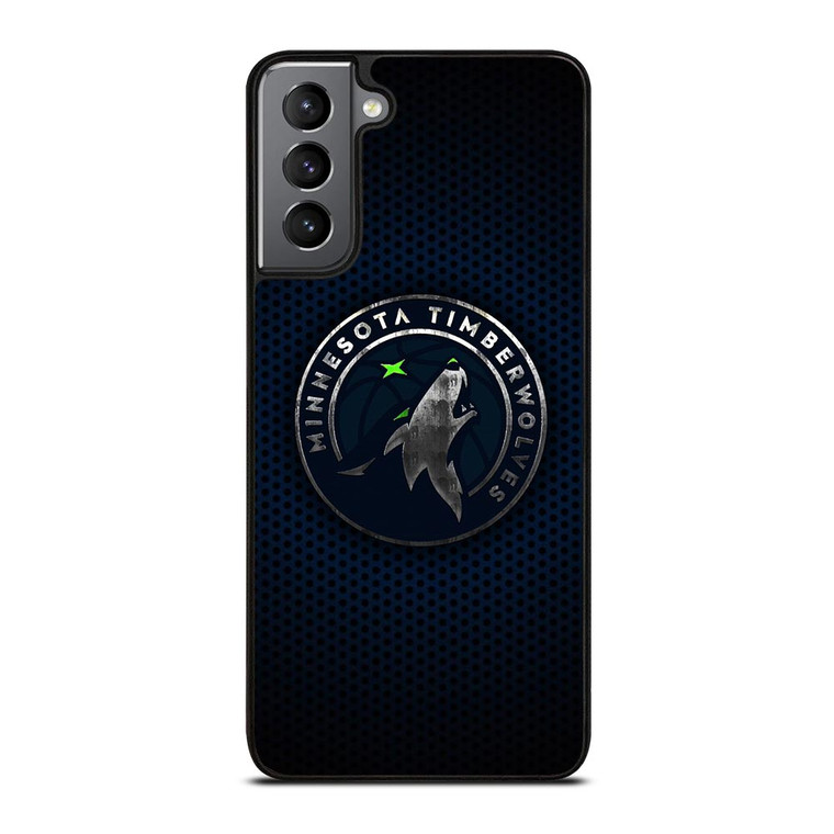 MINNESOTA TIMBERWOLVES BLUE CARBON Samsung Galaxy S21 Plus Case