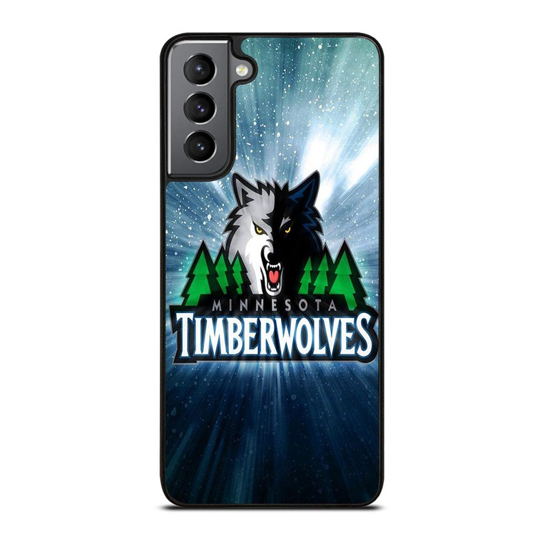 MINNESOTA TIMBERWOLVES SHINY SYMBOL Samsung Galaxy S21 Plus Case