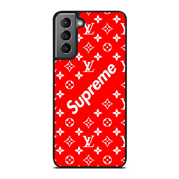 NEW SUPREME RED PATTERN Samsung Galaxy S21 Plus Case NEW SUPREME RED PATTERN Samsung Galaxy S21 Plus Case