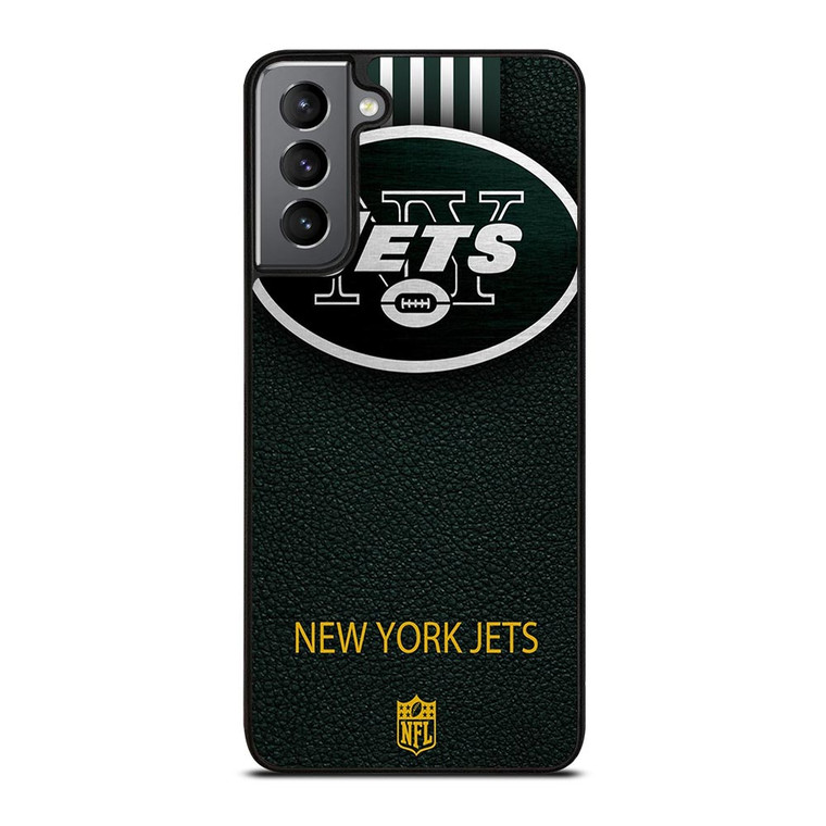 NEW YORK JETS LEATHER LOGO Samsung Galaxy S21 Plus Case