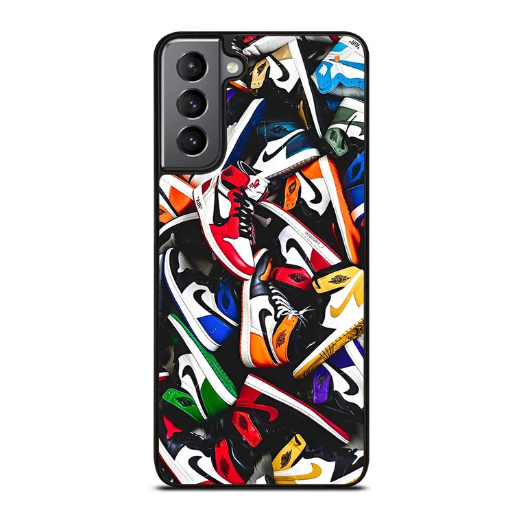 NIKE AIR JORDAN SNEAKERS COLLAGE Samsung Galaxy S21 Plus Case