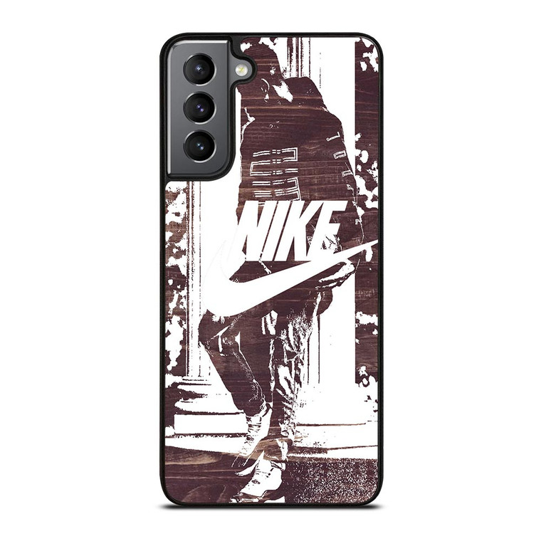 NIKE STREET URBAN BLACK WHITE Samsung Galaxy S21 Plus Case
