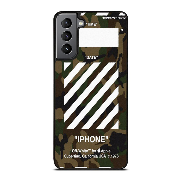 OFF WHITE CAMO ARMY Samsung Galaxy S21 Plus Case
