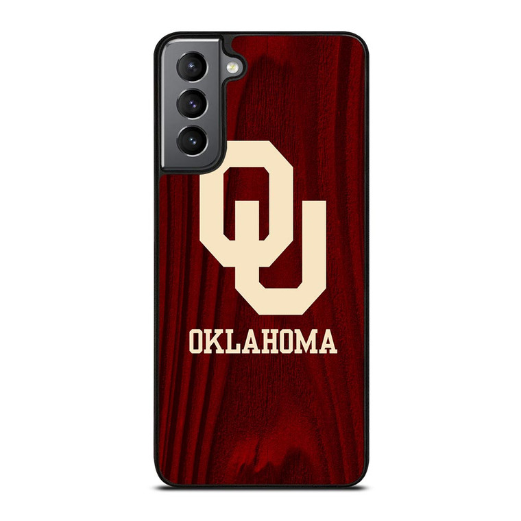 OKLAHOMA SOONERS WOODEN LOGO Samsung Galaxy S21 Plus Case