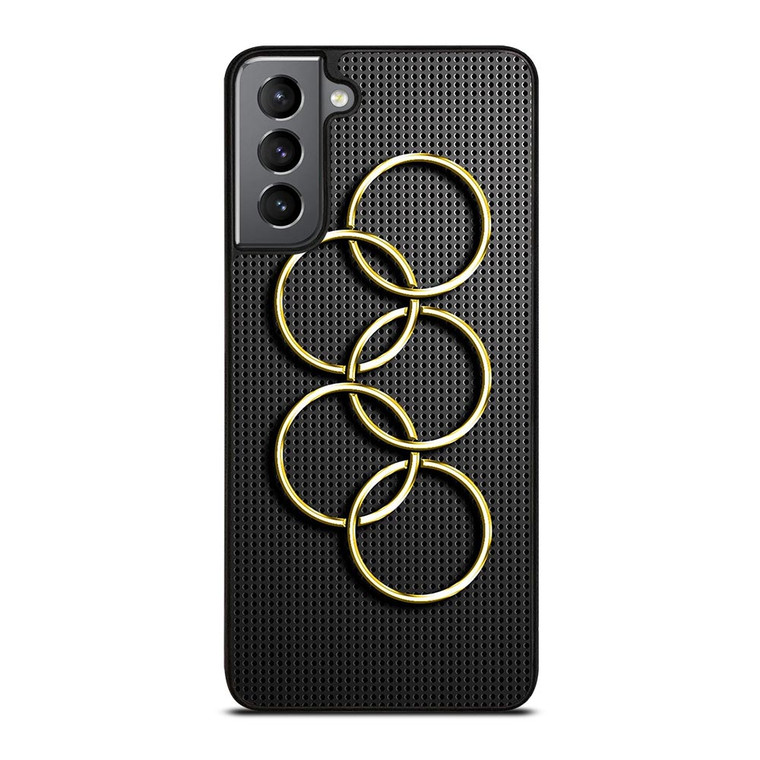 OLYMPIC RINGS GOLD CARBON Samsung Galaxy S21 Plus Case
