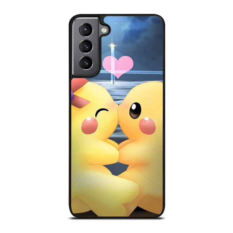 PIKACHU POKEMON IN LOVE Samsung Galaxy S21 Plus Case
