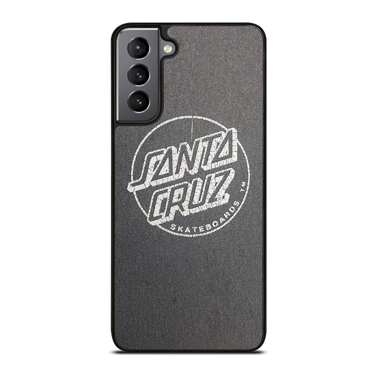 SANTA CRUZ SKATEBOARD LOGO ASPHALT Samsung Galaxy S21 Plus Case