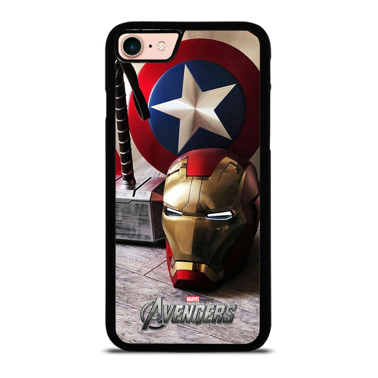 MARVEL AVENGER TEAM CAPTAIN AMERICA IRONMAN THOR iPhone 8 Case