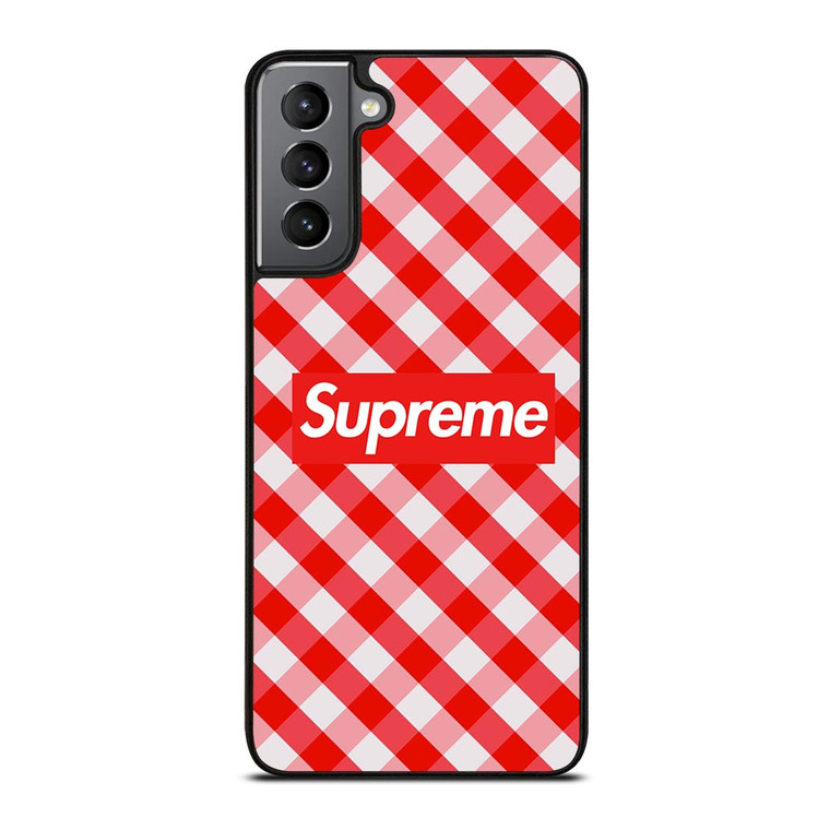 SUPREME RED GINGHAM Samsung Galaxy S21 Plus Case SUPREME RED GINGHAM Samsung Galaxy S21 Plus Case