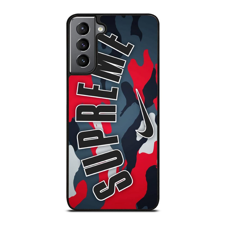 SUPREME X NIKE RED CAMO Samsung Galaxy S21 Plus Case