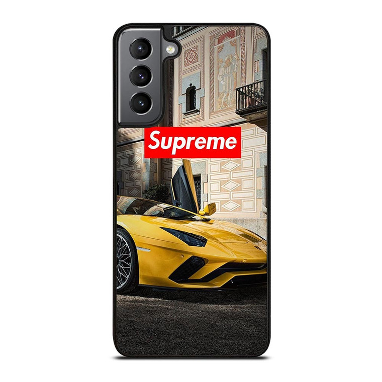 SUPREME YELLOW LAMBORGINI Samsung Galaxy S21 Plus Case