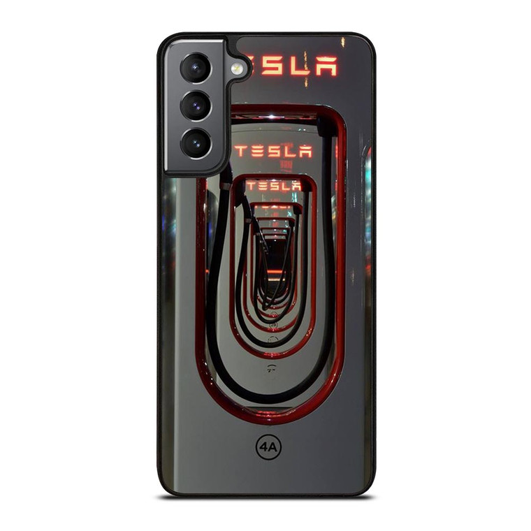 TESLA STATION CHARGE Samsung Galaxy S21 Plus Case TESLA STATION CHARGE Samsung Galaxy S21 Plus Case