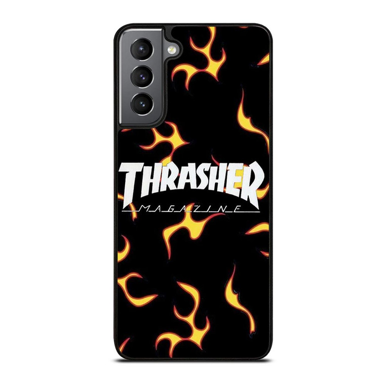 THRASHER SKATEBOARD MAGAZINE FLAME Samsung Galaxy S21 Plus Case