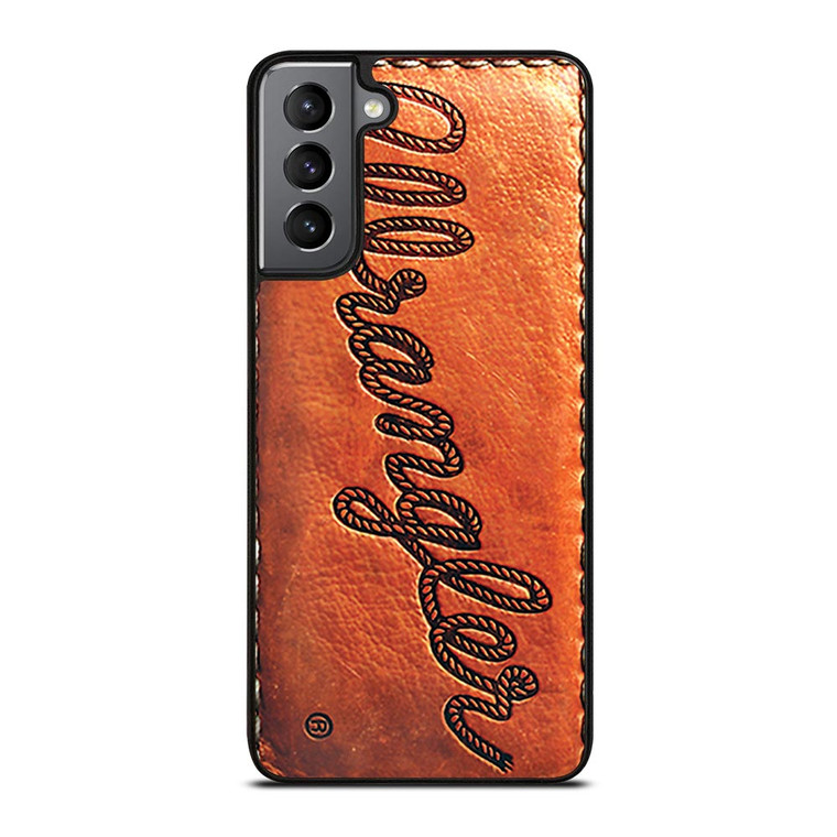 WRANGLER JEANS LOGO LEATHER Samsung Galaxy S21 Plus Case