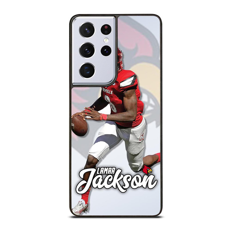 LAMAR JACKSON LOUISVILLE CARDINALS Samsung Galaxy S21 Ultra Case