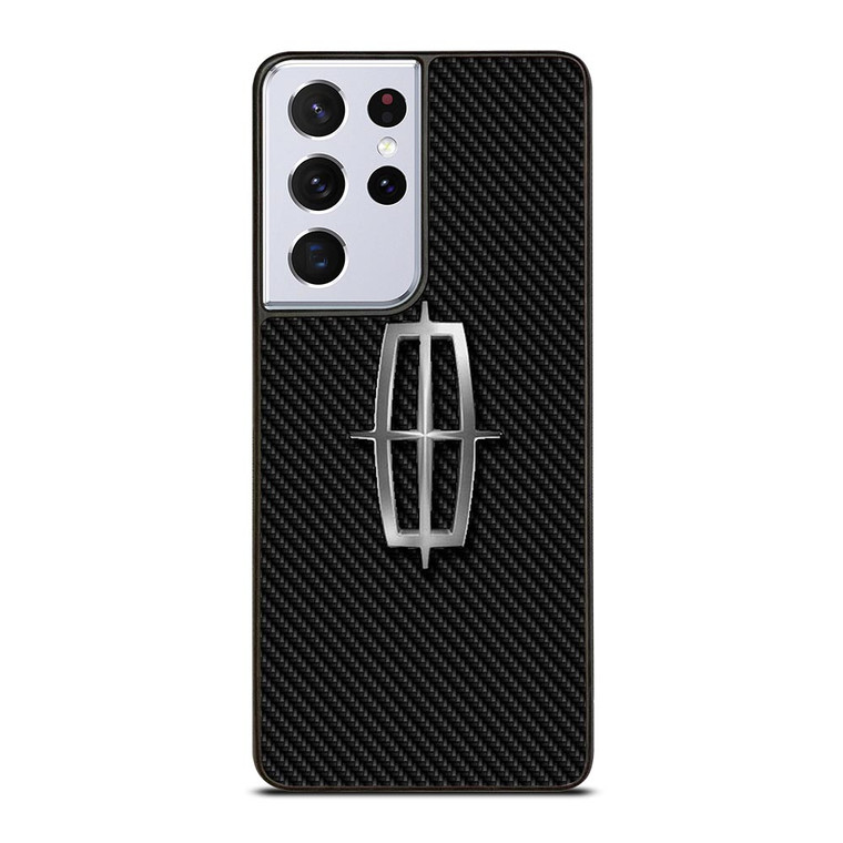 LINCOLN MOTOR LOGO CARBON Samsung Galaxy S21 Ultra Case