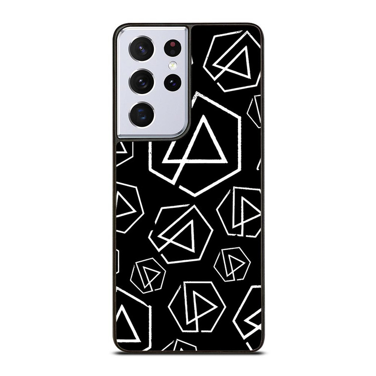LINKIN PARK ROCK BAND LOGO PATTERN Samsung Galaxy S21 Ultra Case