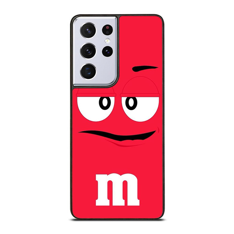 M&M RED Samsung Galaxy S21 Ultra Case