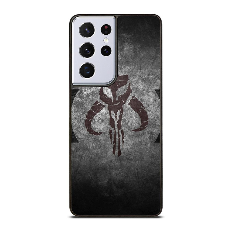 MANDALORIAN STAR WARS HEAD EMBLEM Samsung Galaxy S21 Ultra Case