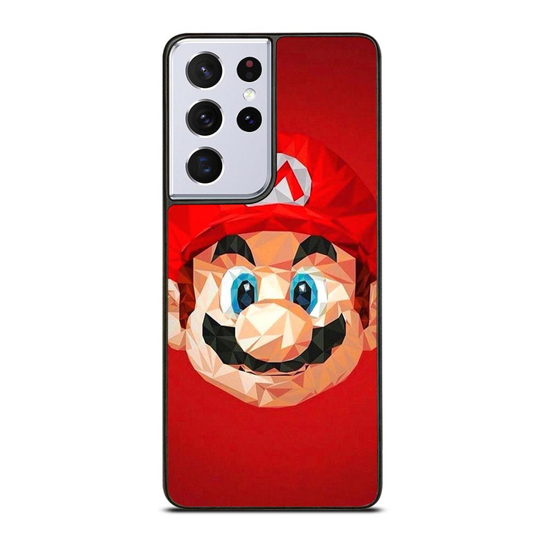 MARIO BROS CLIPART HEAD Samsung Galaxy S21 Ultra Case