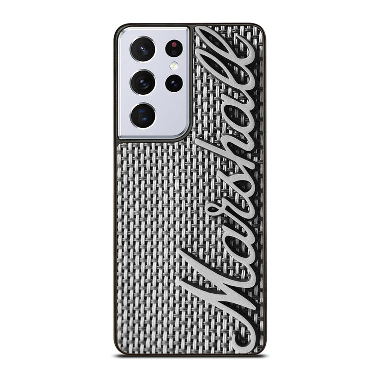 MARSHALL AMPLIFIER METAL EMBLEM Samsung Galaxy S21 Ultra Case