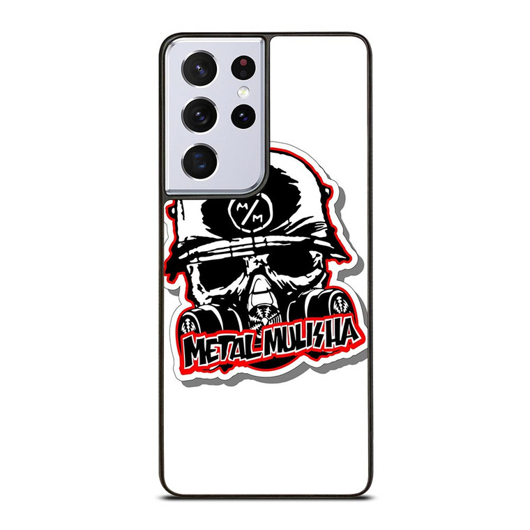METAL MULISHA WHITE LOGO Samsung Galaxy S21 Ultra Case