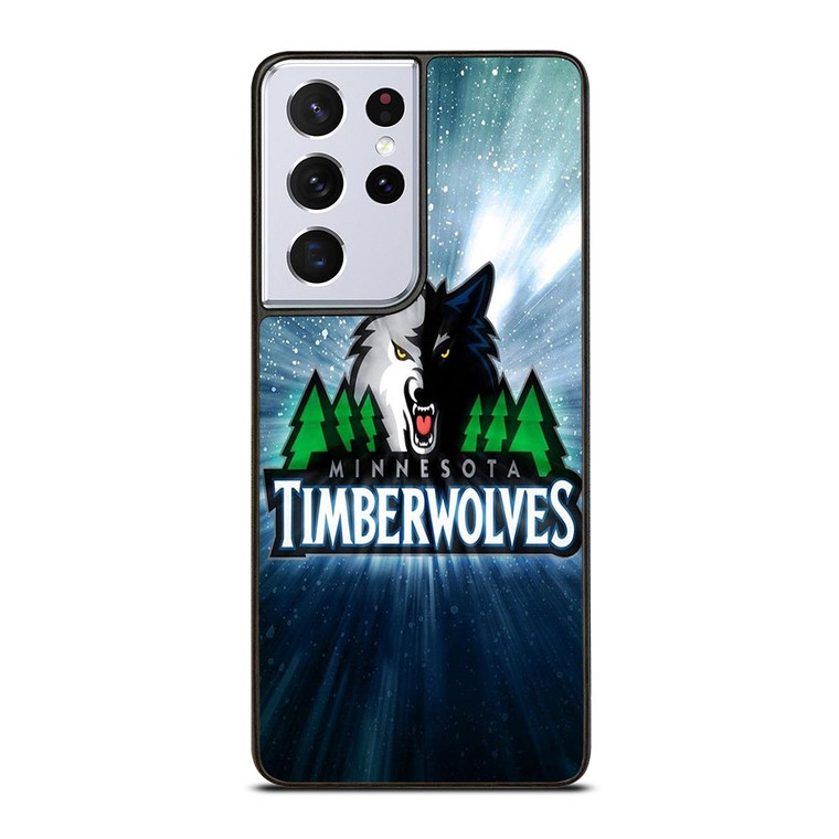 MINNESOTA TIMBERWOLVES SHINY SYMBOL Samsung Galaxy S21 Ultra Case