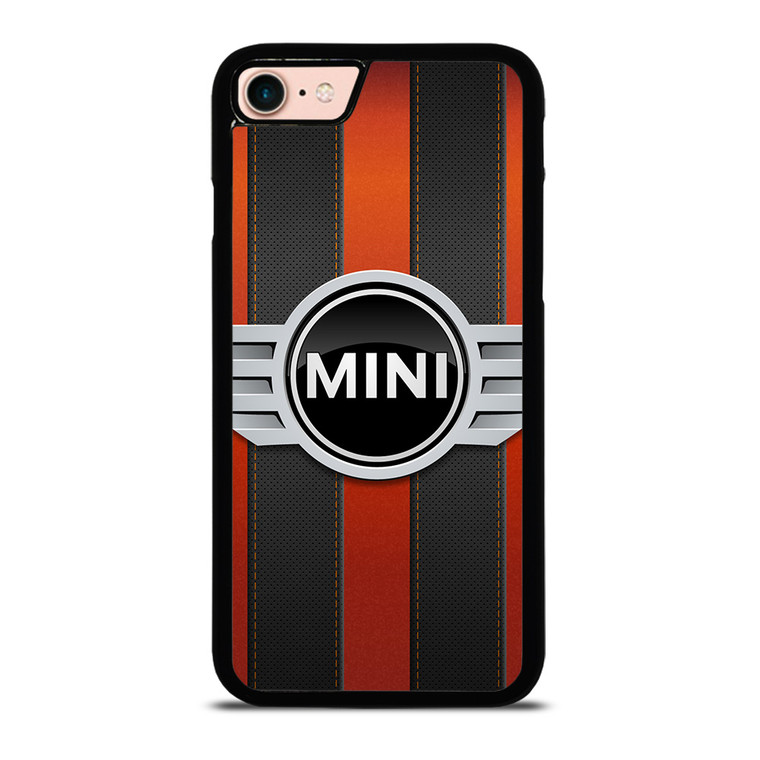 MINI COPER LOGO BLACK RED STRIPES iPhone 8 Case MINI COPER LOGO BLACK RED STRIPES iPhone 8 Case
