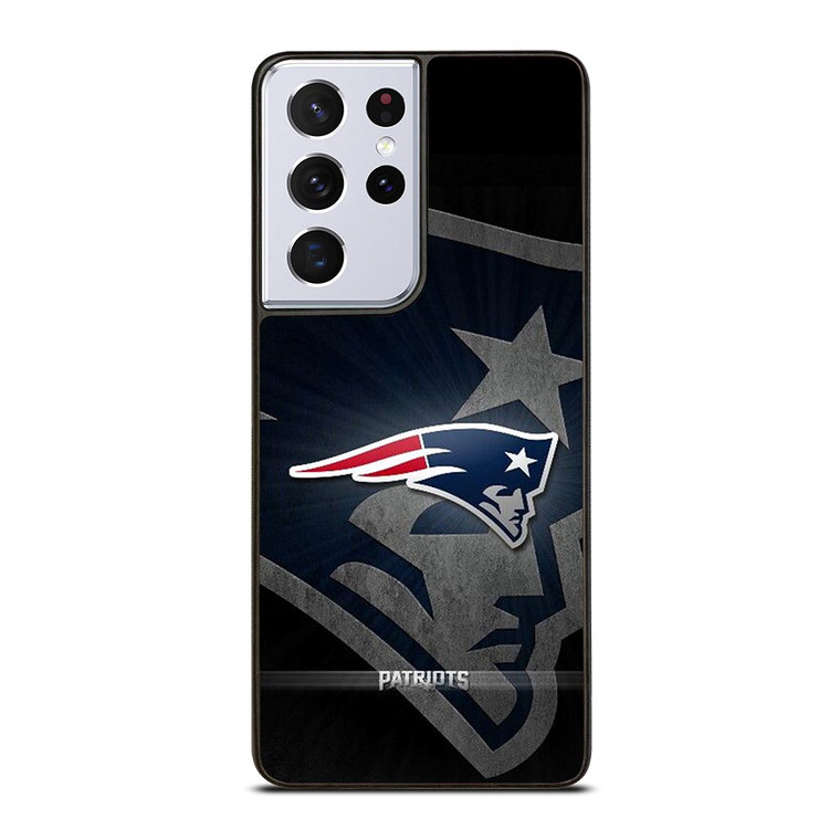 NEW ENGLAND PATRIOTS METAL LOGO Samsung Galaxy S21 Ultra Case