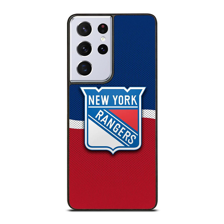 NEW YORK RANGERS NHL TEAM LOGO Samsung Galaxy S21 Ultra Case