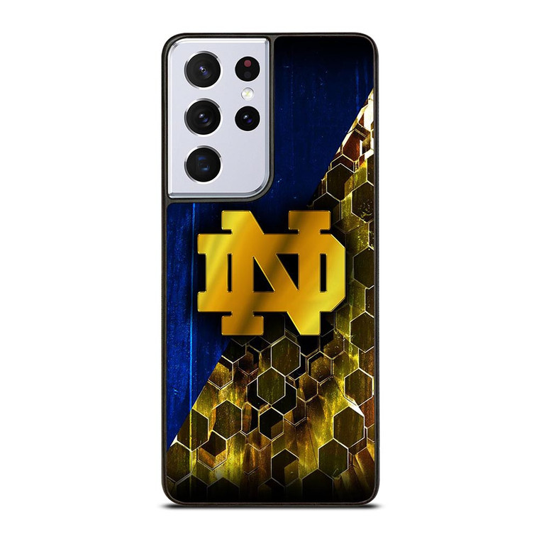 NOTRE DAME FIGHTING IRISH GOLDEN LOGO Samsung Galaxy S21 Ultra Case