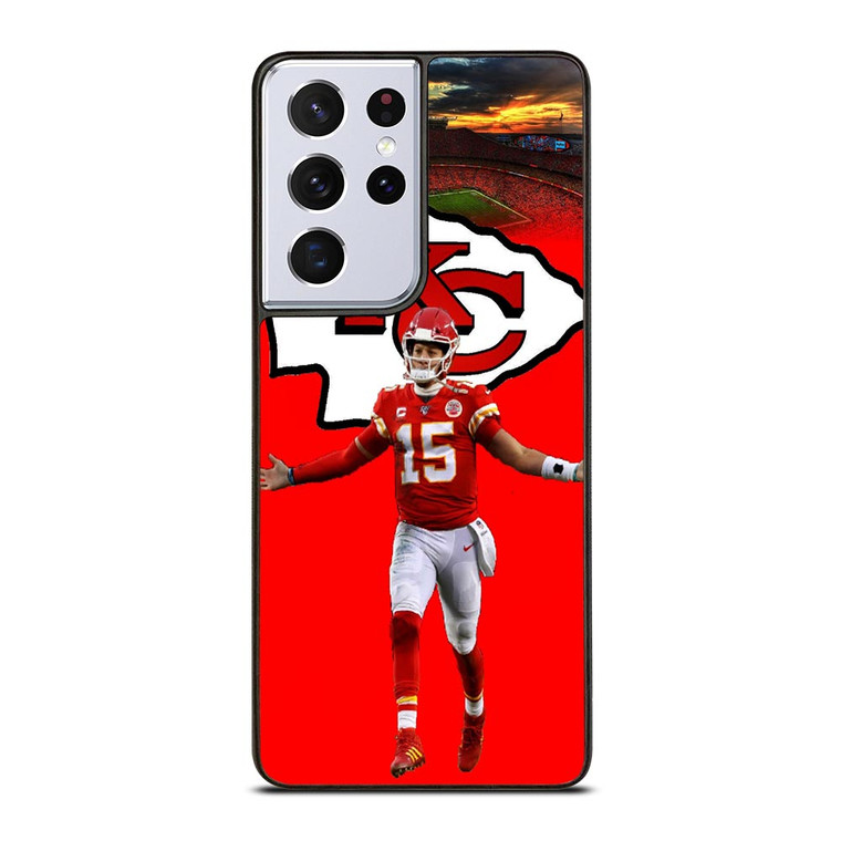 PATRICK MAHOMES KC CHIEFS LOGO Samsung Galaxy S21 Ultra Case