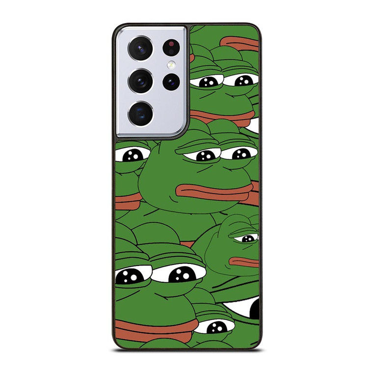 PEPE THE FROG PATTERN Samsung Galaxy S21 Ultra Case