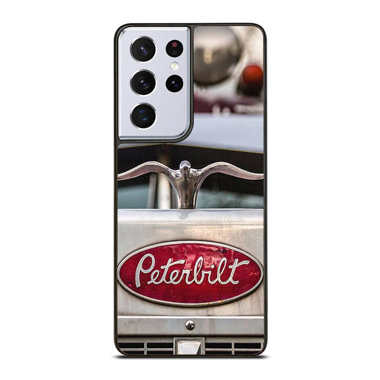 PETERBILT TRUCK METAL EMBLEM Samsung Galaxy S21 Ultra Case