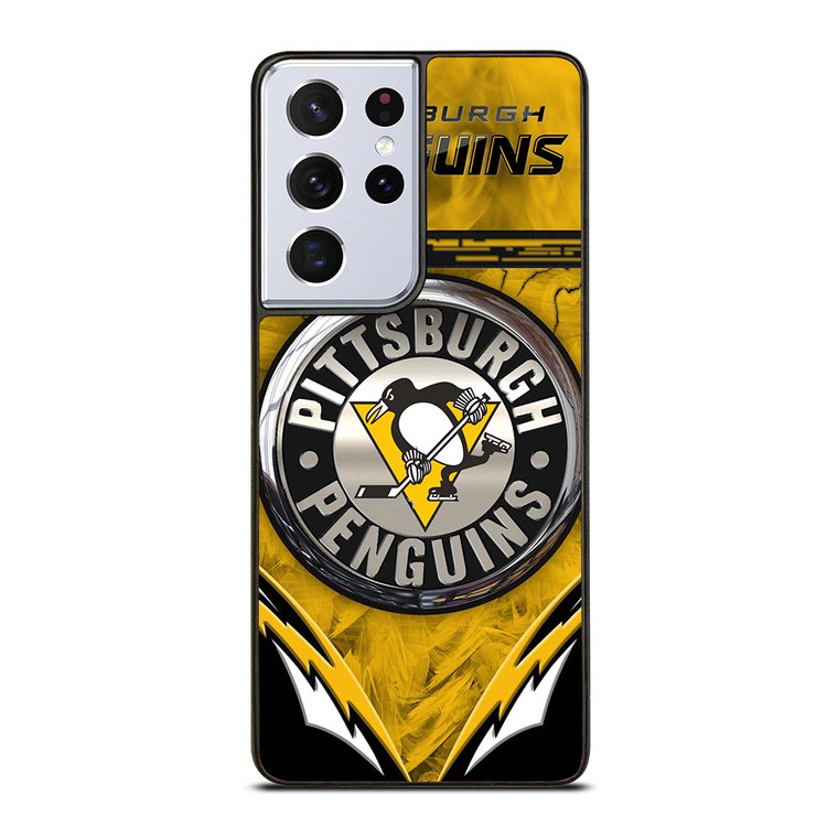 PITTSBURGH PENGUINS METAL NHL Samsung Galaxy S21 Ultra Case