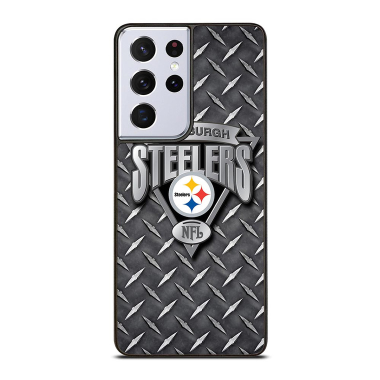 PITTSBURGH STEELERS METAL LOGO Samsung Galaxy S21 Ultra Case