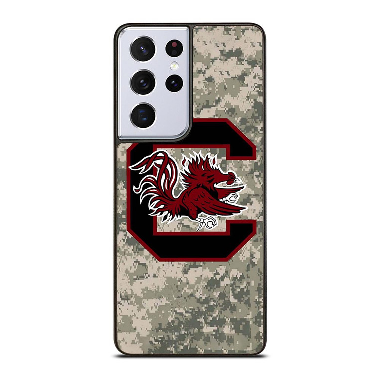 SOUTH CAROLINA GAMECOCKS CAMO LOGO Samsung Galaxy S21 Ultra Case