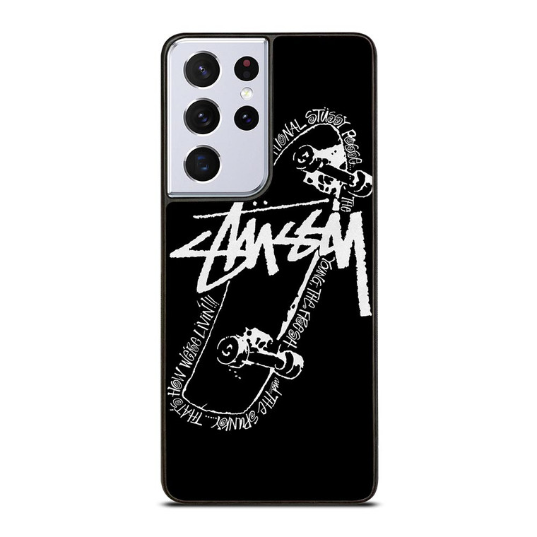 STUSSY SKATEBOARD ART Samsung Galaxy S21 Ultra Case