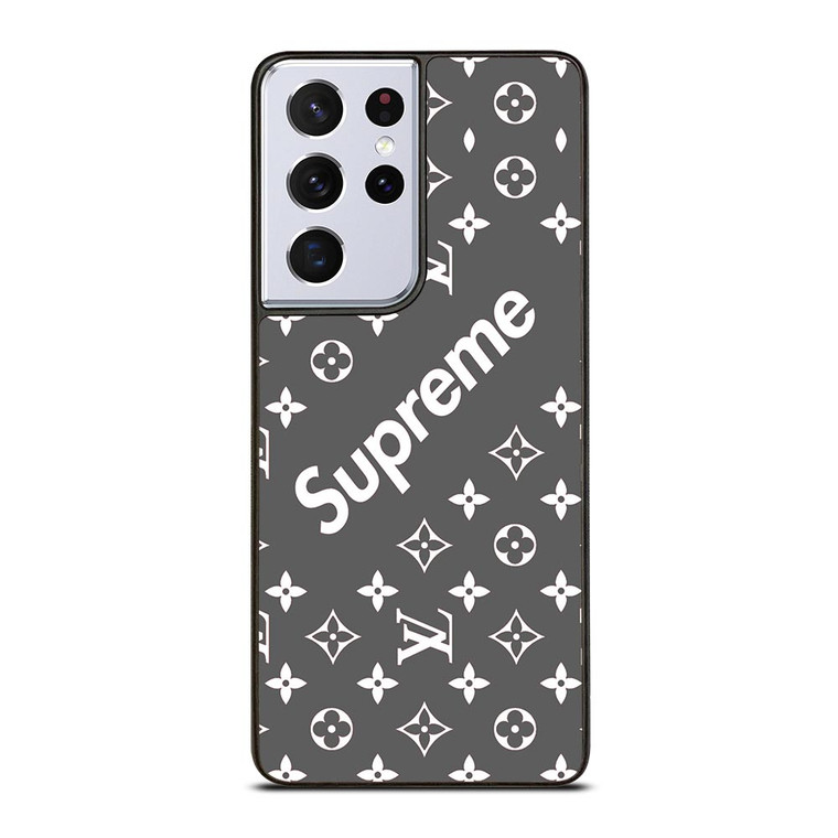 SUPREME GREY PATTREN Samsung Galaxy S21 Ultra Case